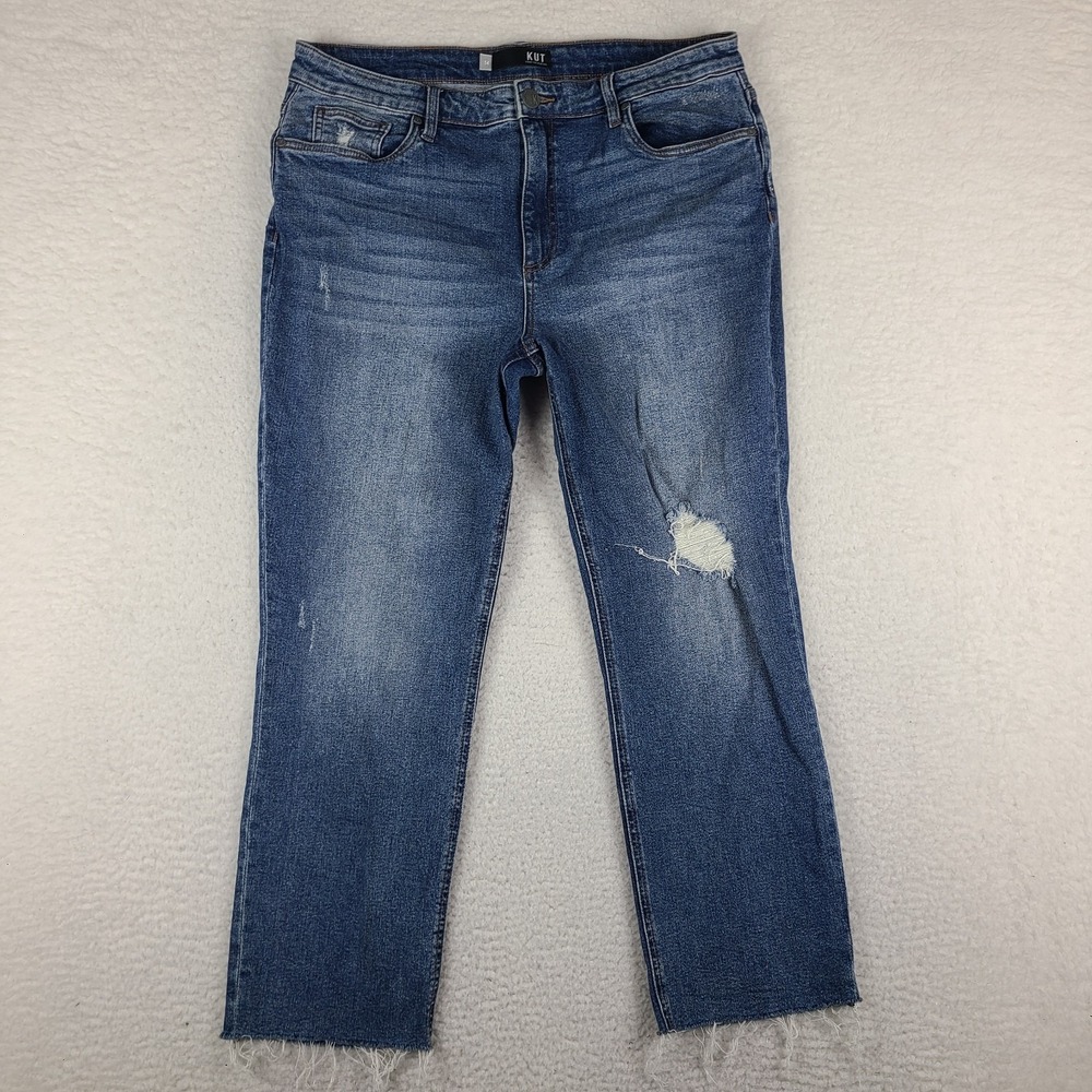 Kut From The Kloth Jeans Womens 14 Blue Rachael Mom Medium Wash Denim
